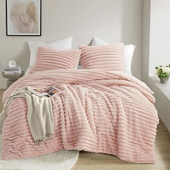 510 Design Avril Fluffy Ribbed Plush Comforter Set