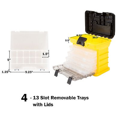 Stalwart Small Parts Organizer Tool Storage Box