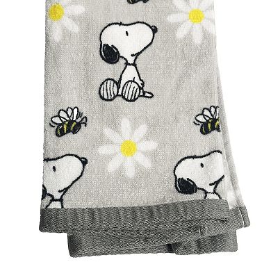 Peanuts Snoopy & Daisies Hand Towel