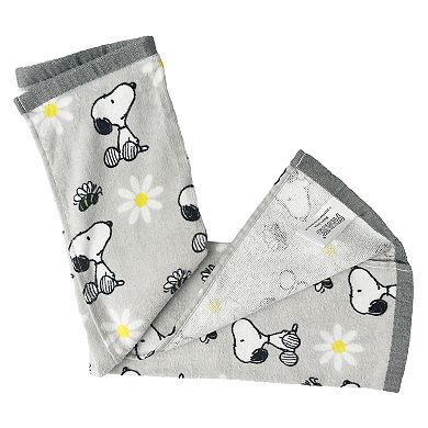 Peanuts Snoopy & Daisies Hand Towel
