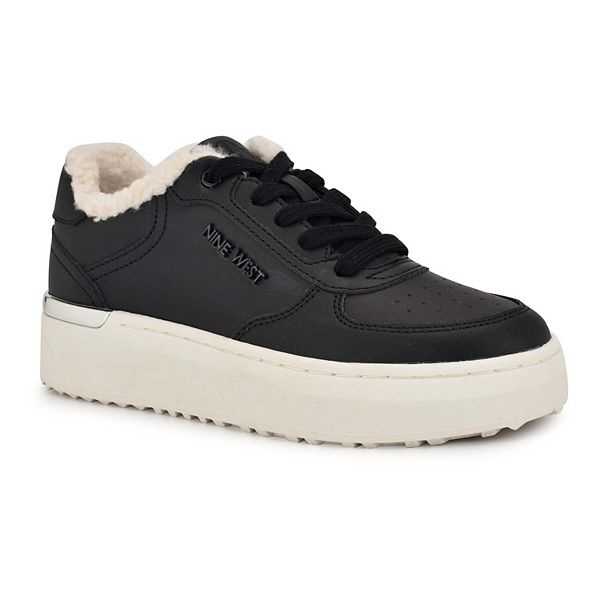 【大特価】Nine West Cuddly Laceup スニーカー Nine West Cuddly Lace-Up Platform Women's Casual Sneakers