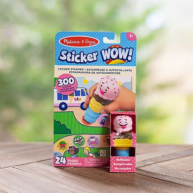 Melissa & Doug Sticker WOW!™ Activity Pad & Sticker Stamper - Ice Cream