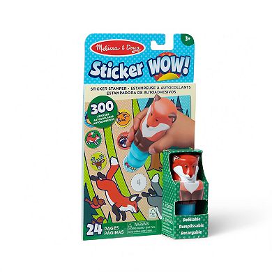 Melissa & Doug Sticker WOW!™ Activity Pad & Fox Sticker Stamper Fox