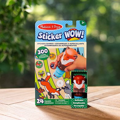 Melissa & Doug Sticker WOW!™ Activity Pad & Fox Sticker Stamper Fox