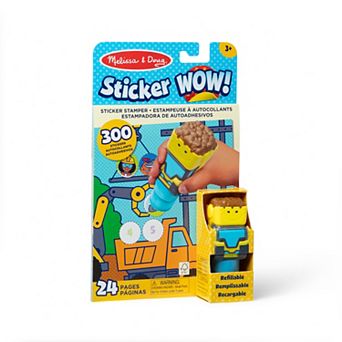 Melissa & Doug Sticker WOW!™ Activity Pad & Bulldozer Sticker Stamper