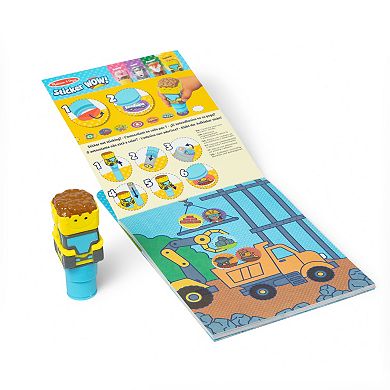 Melissa & Doug Sticker WOW!™ Activity Pad & Bulldozer Sticker Stamper