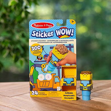 Melissa & Doug Sticker WOW!™ Activity Pad & Bulldozer Sticker Stamper