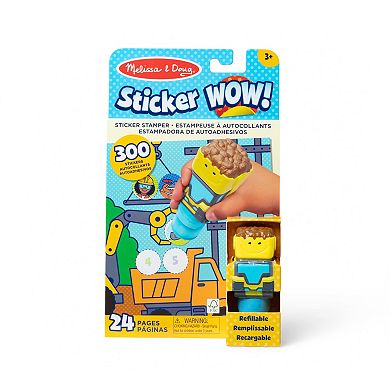 Melissa & Doug Sticker WOW!™ Activity Pad & Bulldozer Sticker Stamper