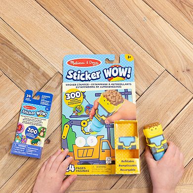 Melissa & Doug Sticker WOW!™ Activity Pad & Bulldozer Sticker Stamper