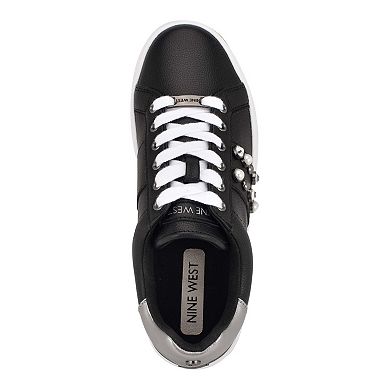 Nine West Gripes Lace-Up Round Toe Women's Platform Sneakers
