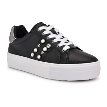 Nine West Gripes Lace-Up Round Toe Women's Platform Sneakers
