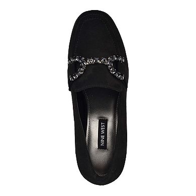 Nine West Lilpa Almond Toe Women's Slip-On Dress Flat Loafers