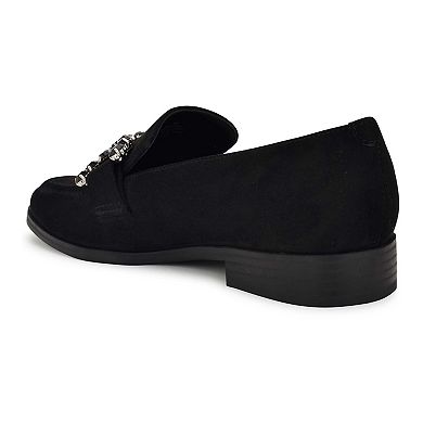 Nine West Lilpa Almond Toe Women's Slip-On Dress Flat Loafers