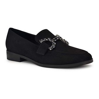 Nine West Lilpa Almond Toe Women's Slip-On Dress Flat Loafers