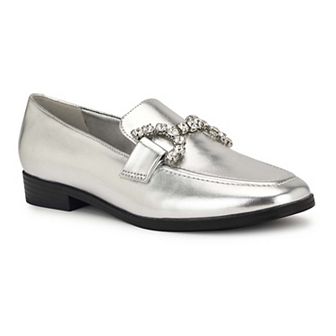 Nine West Lilpa Almond Toe Women's Slip-On Dress Flat Loafers