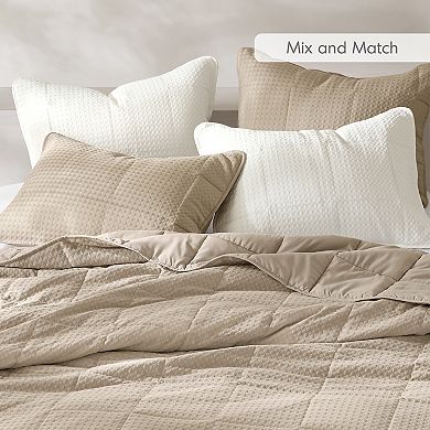 510 Design Mina Waffle Weave Textured Quilt Set