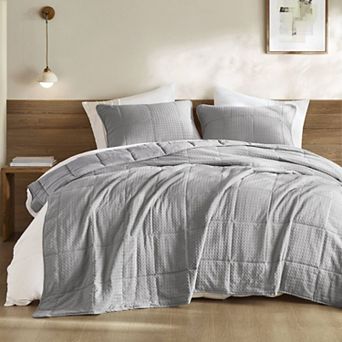 510 Design Mina Waffle Weave Textured Quilt Set