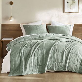 510 Design Mina Waffle Weave Textured Quilt Set