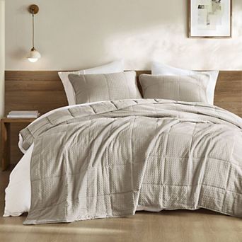 510 Design Mina Waffle Weave Textured Quilt Set