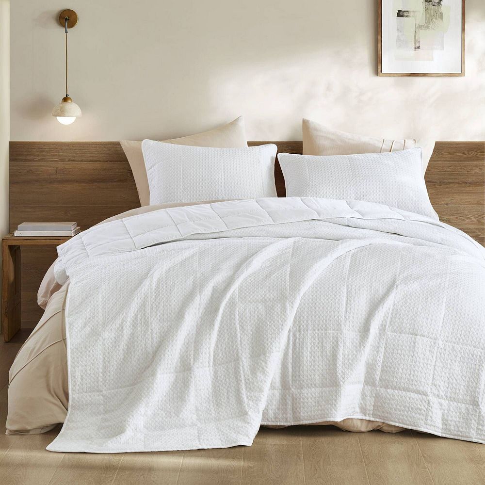 510 Design Mina Waffle Weave Textured Quilt Set