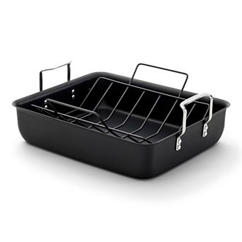 Calphalon® Hard-Anodized Aluminum Nonstick 16 in Roasting Pan with Rack