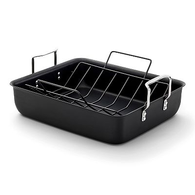 Calphalon® Hard-Anodized Aluminum Nonstick 16-in. Roasting Pan with Rack