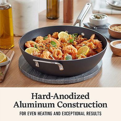 Calphalon Hard-Anodized Aluminum Nonstick 12-in. Jumbo Frying Pan with Lid