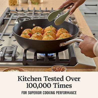 Calphalon Hard-Anodized Aluminum Nonstick 12-in. Jumbo Frying Pan with Lid