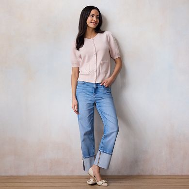 Women's LC Lauren Conrad Short Sleeve Cardigan