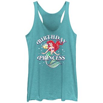 Disney's The Little Mermaid Ariel Birthday Princess Juniors' Racerback Tank Top