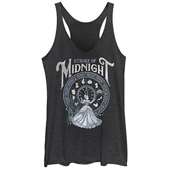 Disney's Cinderella Stroke Of Midnight Juniors' Racerback Tank Top