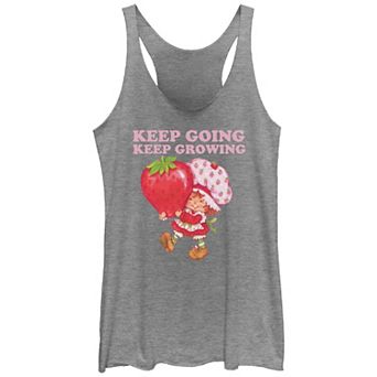 Juniors' Strawberry Shortcake Keep Going Keep Growing Racerback Tank Top