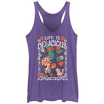 Juniors' Strawberry Shortcake Life Is Delicious Racerback Tank Top