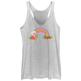 Juniors' Strawberry Shortcake Strawberry Rainbow Racerback Tank Top