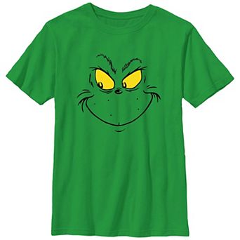 Boys 8-20 Dr. Seuss Grinch Naughty Face Graphic Tee