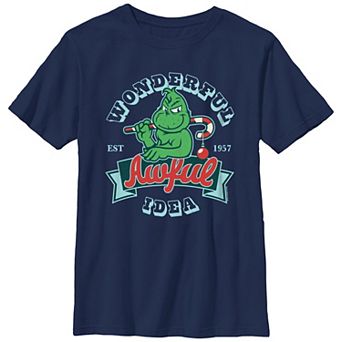 Boys 8-20 Dr. Seuss Grinch Wonderful Awful Idea Graphic Tee