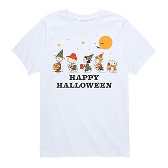Boys 8-20 Peanuts Retro Halloween Group Graphic Tee