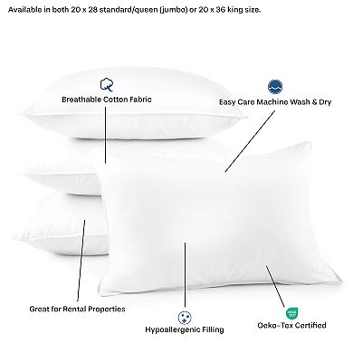 Eddie Bauer 4-Pack Medium Density Down Alternative Pillows