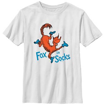 Boys 6-20 Dr. Seuss Fox In Socks Poster Graphic Tee