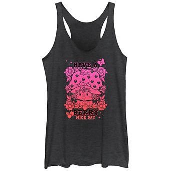 Juniors' Strawberry Shortcake Have A Berry Nice Day Racerback Tank Top