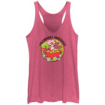 Juniors' Strawberry Shortcake Rainbow Stamp Racerback Tank Top