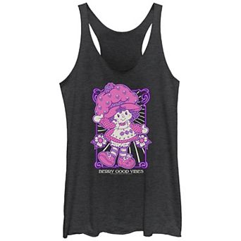 Juniors' Strawberry Shortcake Berry Good Vibes Racerback Tank Top