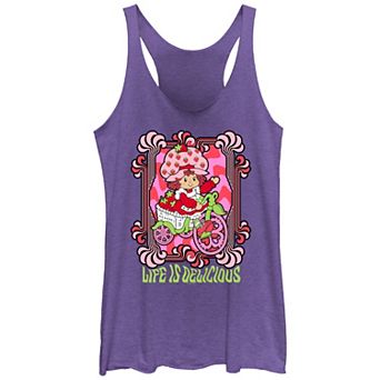 Juniors' Strawberry Shortcake Life Is Delicious Ride Racerback Tank Top