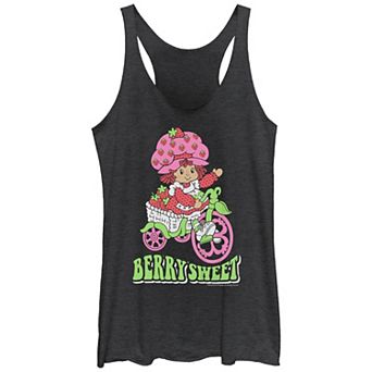 Juniors' Strawberry Shortcake Berry Sweet Ride Racerback Tank Top