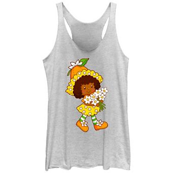 Juniors' Strawberry Shortcake Orange Blossom Walking Racerback Tank Top