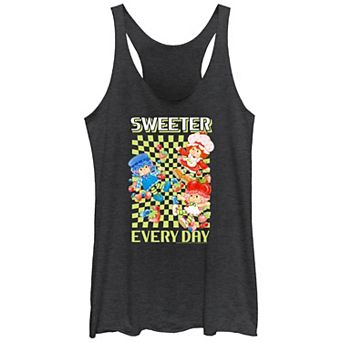 Juniors' Strawberry Shortcake Sweeter Everyday Racerback Tank Top