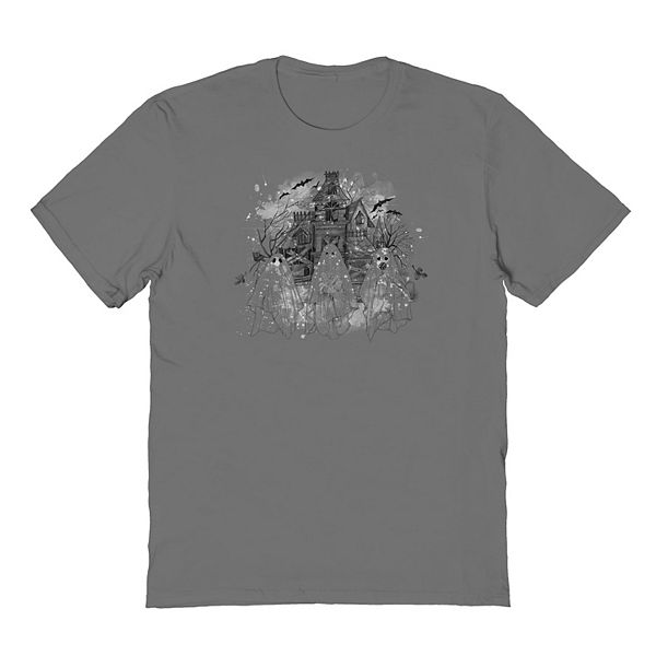 Halloween Ghost Bow Graphic Short Sleeve T-Shirt main image 0