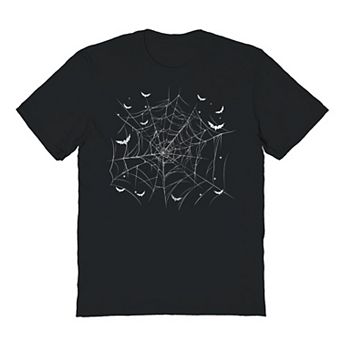 Men's Spider Net Halloween Graphic Tee