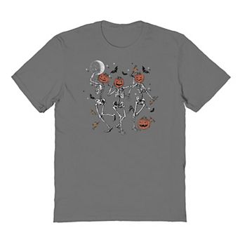 Men's Pumpkin Skulls Halloween Graphic Tee