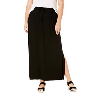 ellos Plus Size Knit Maxi Skirt
